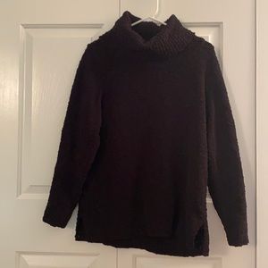 Black oversized turtleneck